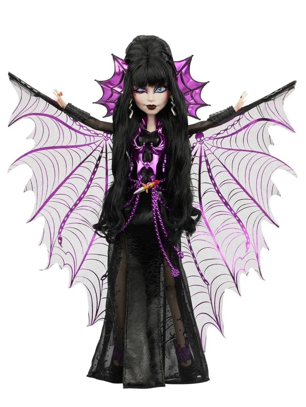 Monster High Elvira Mistress of the Dark Doll - Black & Purple - Picture 4 of 7
